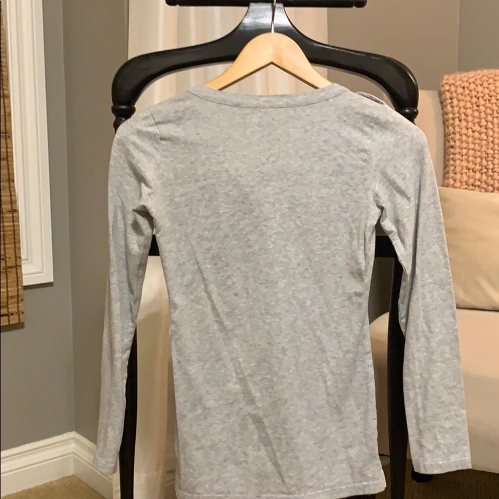 Grey fitted long sleeve shirt - Picture 3 of 3